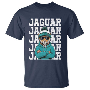 Jaguar Lover T Shirt JJF Football Fan Game Day TS11 Navy Print Your Wear