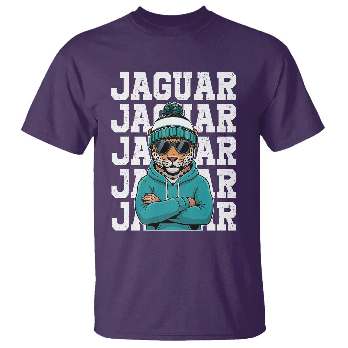 Jaguar Lover T Shirt JJF Football Fan Game Day TS11 Purple Print Your Wear