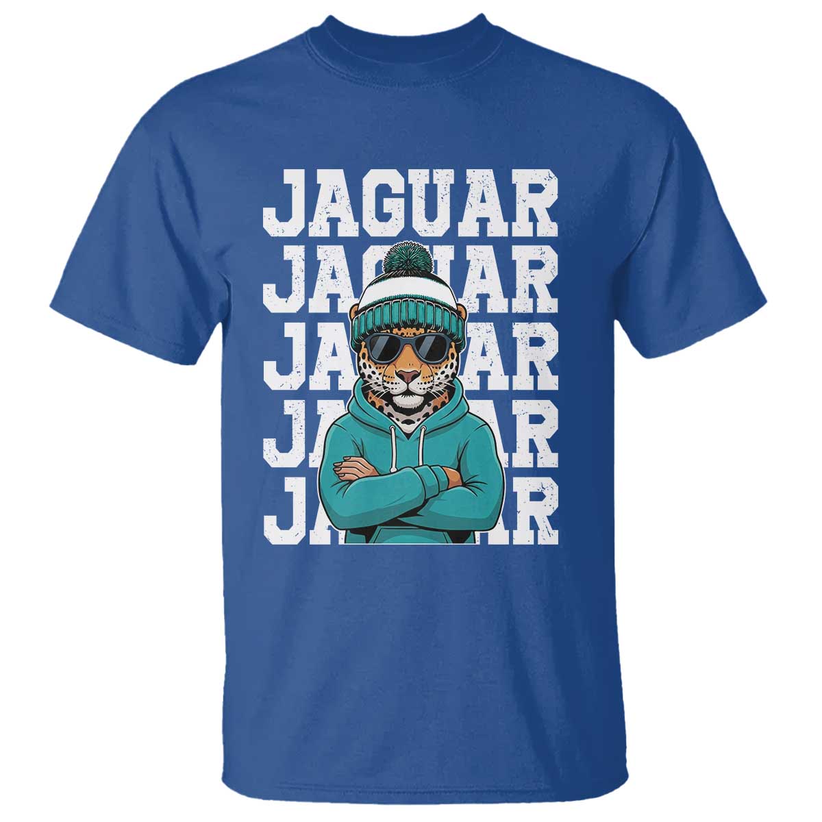 Jaguar Lover T Shirt JJF Football Fan Game Day TS11 Royal Blue Print Your Wear