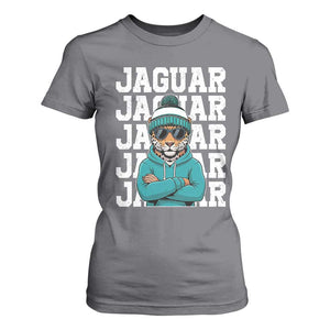 Jaguar Lover T Shirt For Women JJF Football Fan Game Day TS11 Charcoal Print Your Wear