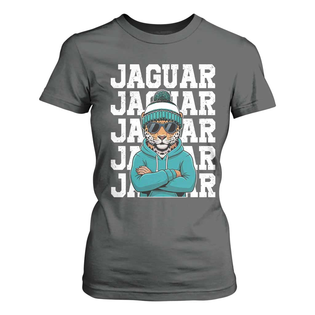 Jaguar Lover T Shirt For Women JJF Football Fan Game Day TS11 Dark Heather Print Your Wear