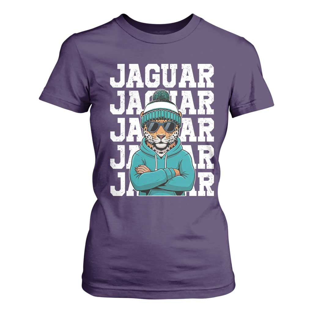 Jaguar Lover T Shirt For Women JJF Football Fan Game Day TS11 Purple Print Your Wear