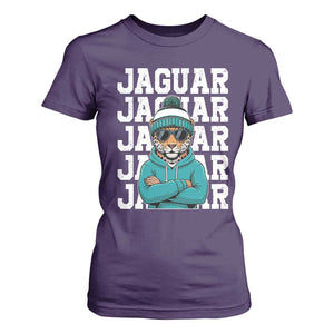 Jaguar Lover T Shirt For Women JJF Football Fan Game Day TS11 Purple Print Your Wear