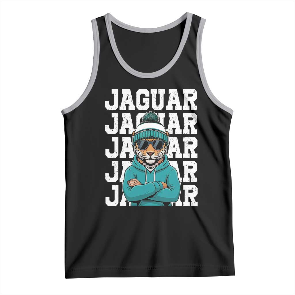 Jaguar Lover Tank Top JJF Football Fan Game Day TS11 Black Athletic Heather Print Your Wear