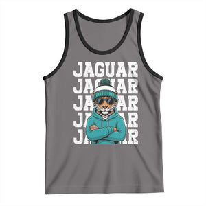 Jaguar Lover Tank Top JJF Football Fan Game Day TS11 Deep Heather Black Print Your Wear