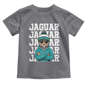 Jaguar Lover Toddler T Shirt JJF Football Fan Game Day TS11 Charcoal Print Your Wear