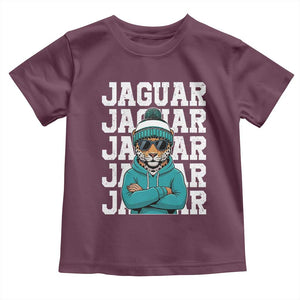 Jaguar Lover Toddler T Shirt JJF Football Fan Game Day TS11 Maroon Print Your Wear
