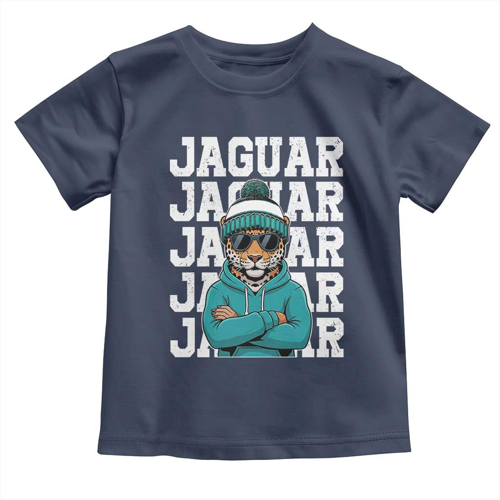 Jaguar Lover Toddler T Shirt JJF Football Fan Game Day TS11 Navy Print Your Wear