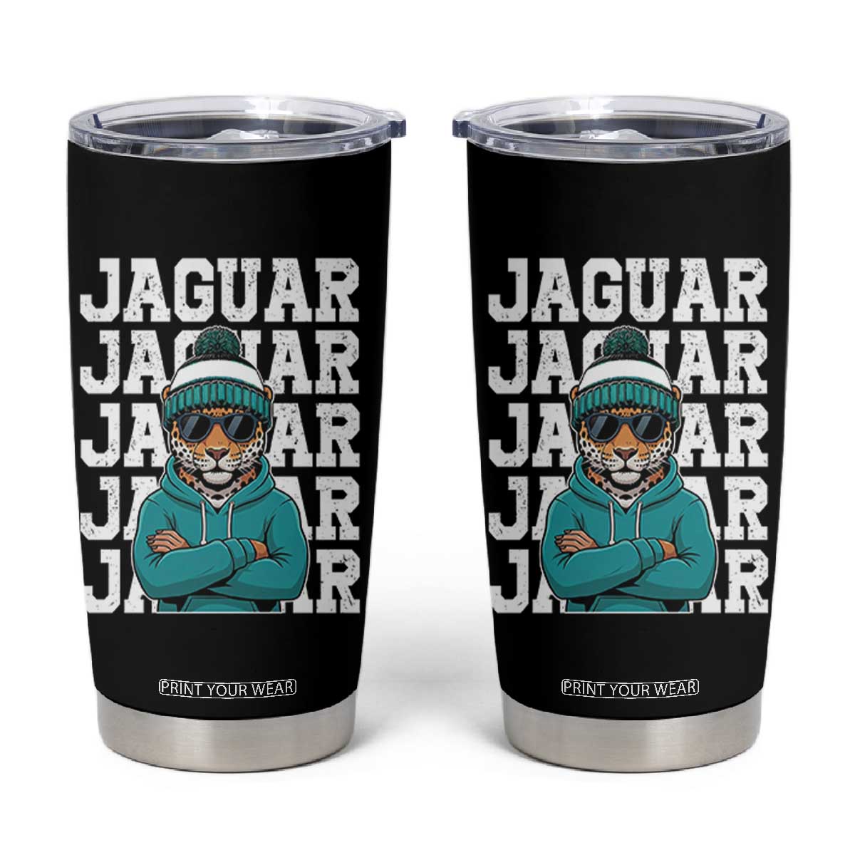 Jaguar Lover Tumbler Cup JJF Football Fan Game Day TS11 Black Print Your Wear