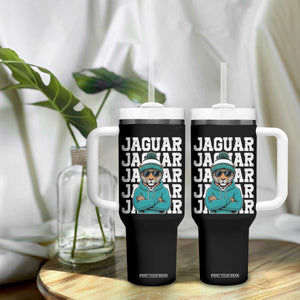 Jaguar Lover Tumbler With Handle JJF Football Fan Game Day TS11 Print Your Wear