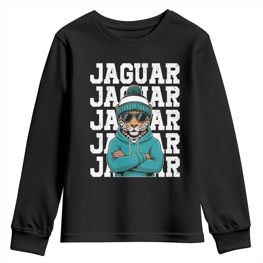 Jaguar Lover Youth Sweatshirt JJF Football Fan Game Day TS11 Black Print Your Wear