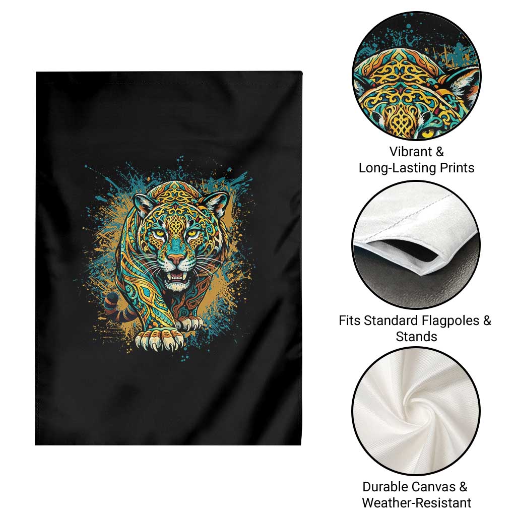 Mandala Spiritual Jaguar Zen Art Garden Flag TS11 Print Your Wear