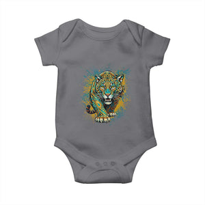 Mandala Spiritual Jaguar Zen Art Baby Onesie TS11 Charcoal Print Your Wear