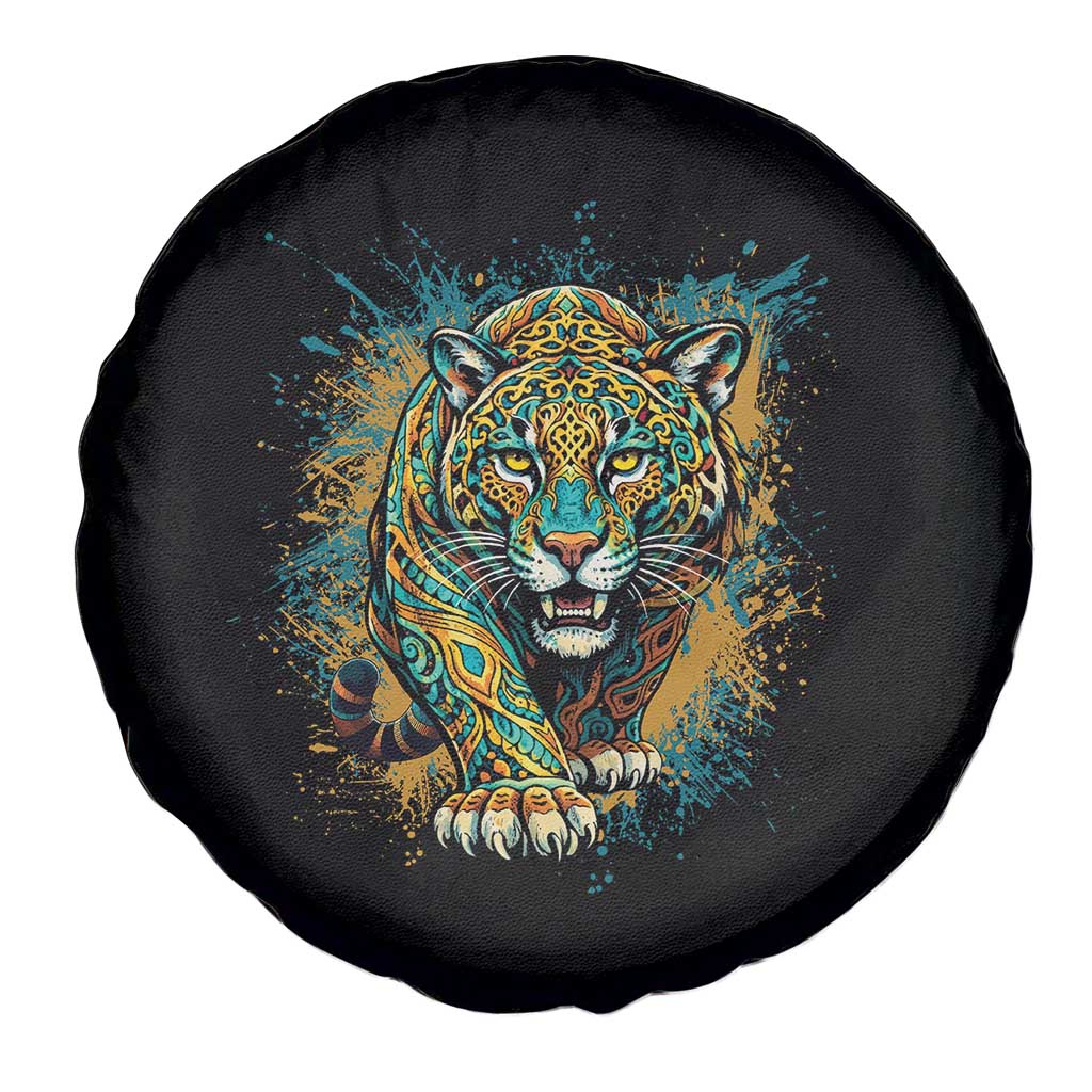 Mandala Spiritual Jaguar Zen Art Spare Tire Cover TS11 Print Your Wear