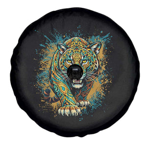 Mandala Spiritual Jaguar Zen Art Spare Tire Cover TS11 Print Your Wear