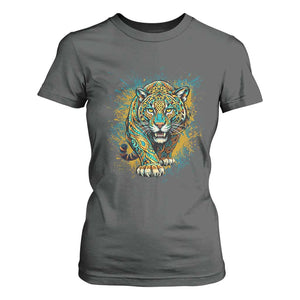 Mandala Spiritual Jaguar Zen Art T Shirt For Women TS11 Dark Heather Print Your Wear