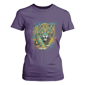 Mandala Spiritual Jaguar Zen Art T Shirt For Women TS11 Purple Print Your Wear