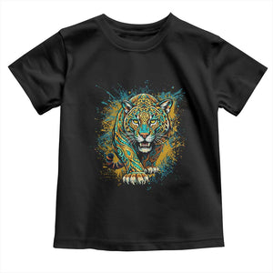 Mandala Spiritual Jaguar Zen Art Toddler T Shirt TS11 Black Print Your Wear