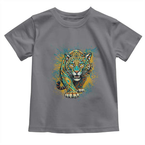 Mandala Spiritual Jaguar Zen Art Toddler T Shirt TS11 Charcoal Print Your Wear