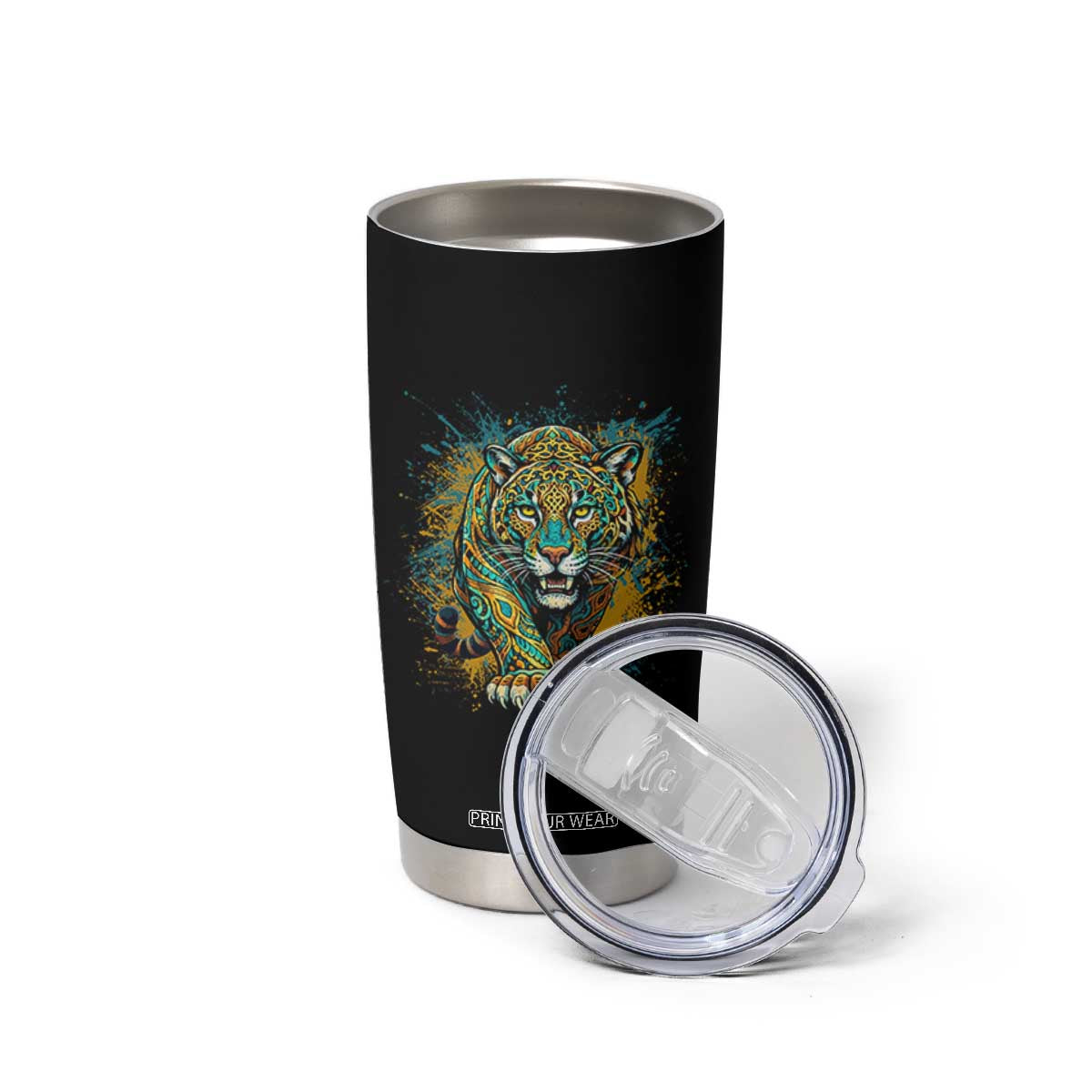 Mandala Spiritual Jaguar Zen Art Tumbler Cup TS11 Print Your Wear