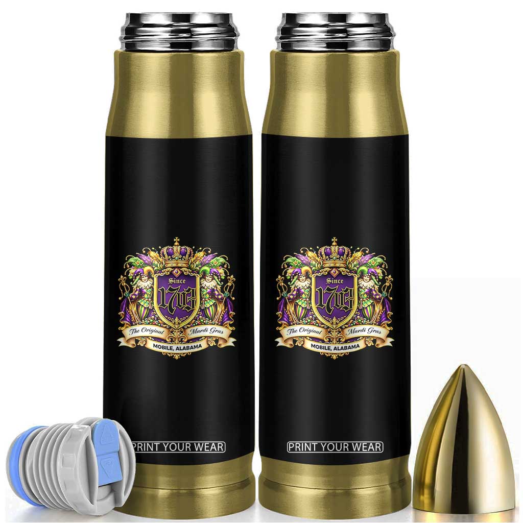 The Original Mardi Gras Mobile Alabama Since 1703 Bullet Tumbler Funny Carnival TS11 Black Print Your Wear