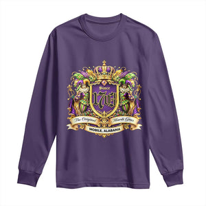 The Original Mardi Gras Mobile Alabama Since 1703 Long Sleeve Shirt Funny Carnival TS11 Purple Print Your Wear