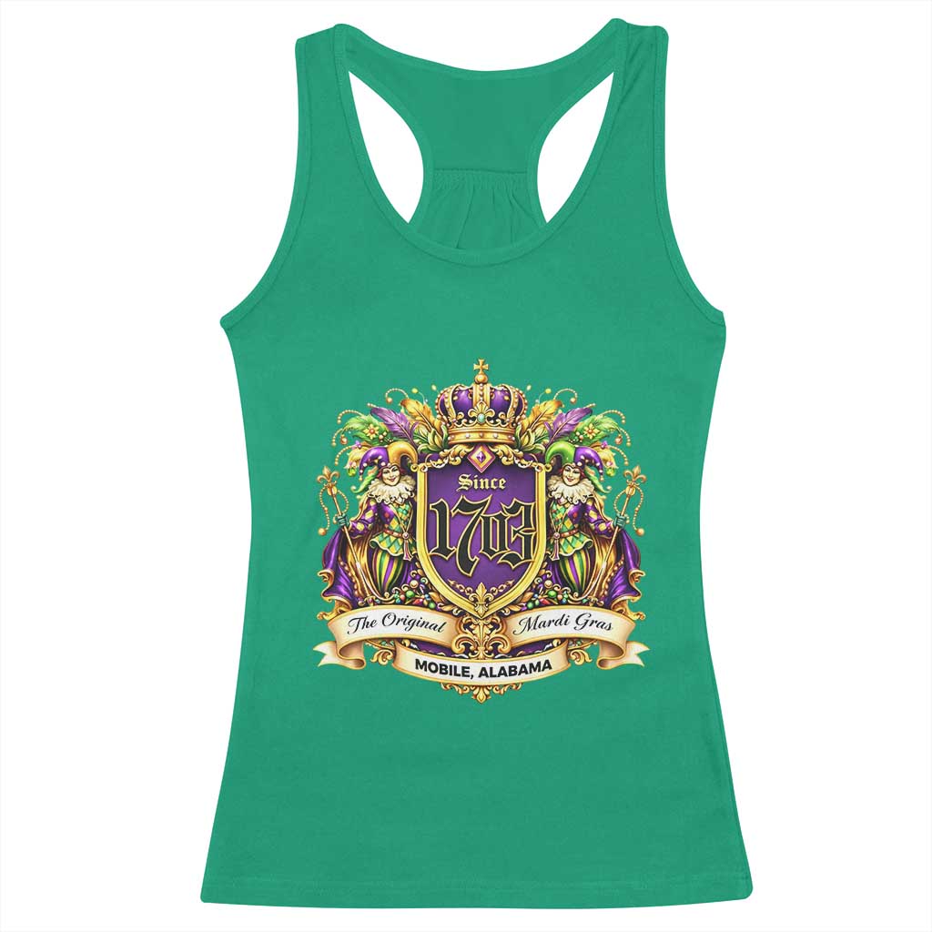 The Original Mardi Gras Mobile Alabama Since 1703 Racerback Tank Top Funny Carnival TS11 Irish Green Print Your Wear