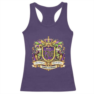 The Original Mardi Gras Mobile Alabama Since 1703 Racerback Tank Top Funny Carnival TS11 Purple Print Your Wear