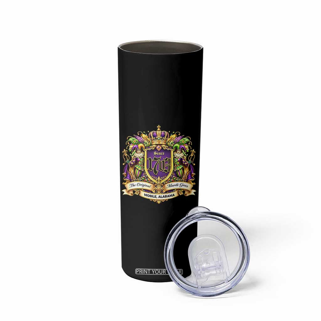 The Original Mardi Gras Mobile Alabama Since 1703 Skinny Tumbler Funny Carnival TS11 Print Your Wear