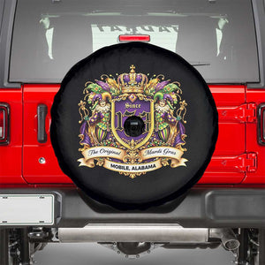 The Original Mardi Gras Mobile Alabama Since 1703 Spare Tire Cover Funny Carnival TS11 Black Print Your Wear