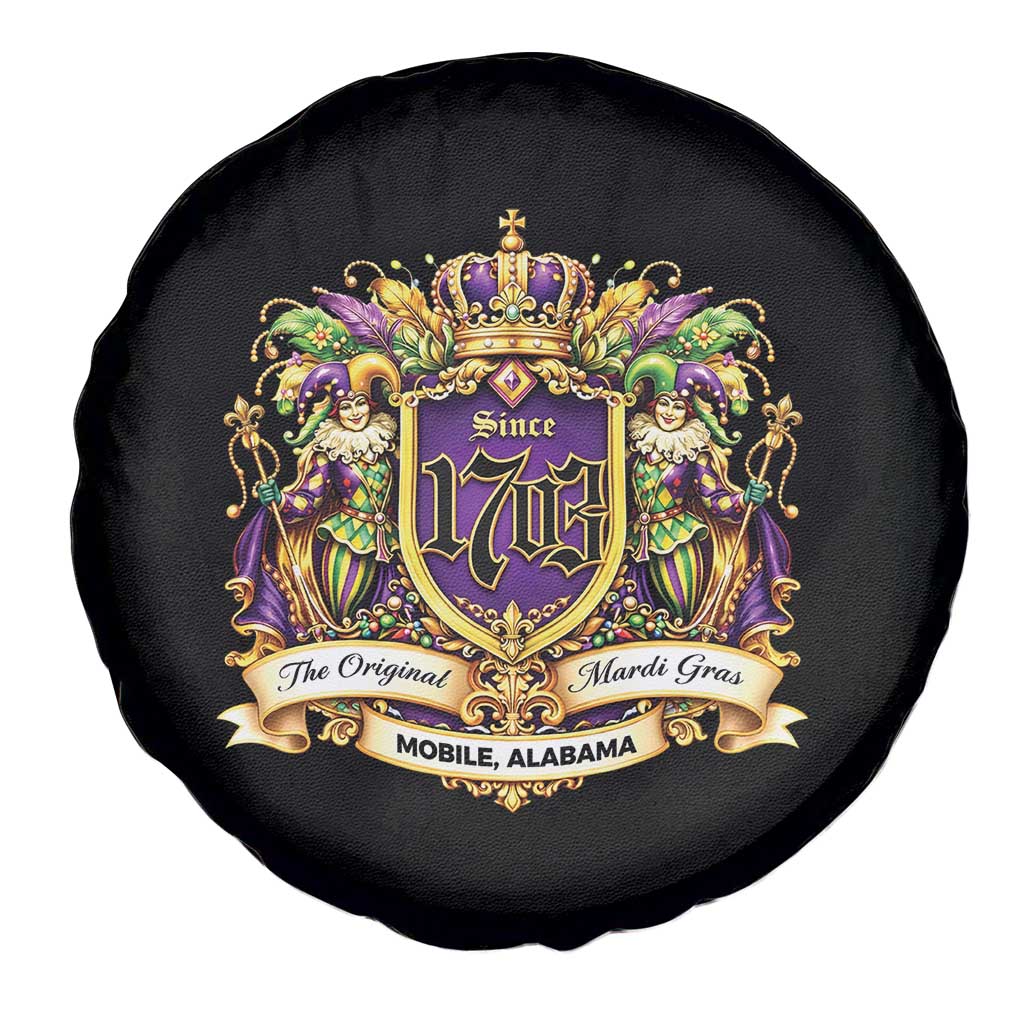 The Original Mardi Gras Mobile Alabama Since 1703 Spare Tire Cover Funny Carnival TS11 Print Your Wear