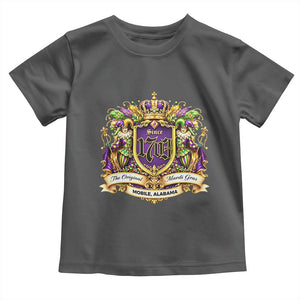 The Original Mardi Gras Mobile Alabama Since 1703 Toddler T Shirt Funny Carnival TS11 Dark Heather Print Your Wear