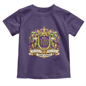 The Original Mardi Gras Mobile Alabama Since 1703 Toddler T Shirt Funny Carnival TS11 Purple Print Your Wear