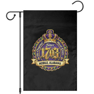 The Original Mardi Gras Mobile Alabama Since 1703 Garden Flag TS11 Black Print Your Wear