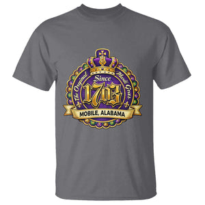 The Original Mardi Gras Mobile Alabama Since 1703 T Shirt TS11 Charcoal Print Your Wear