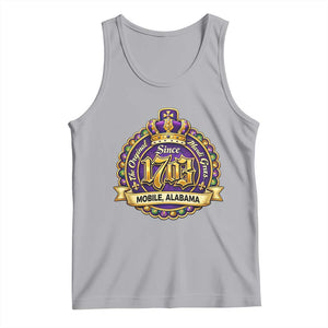 The Original Mardi Gras Mobile Alabama Since 1703 Tank Top TS11 Athletic Heather Print Your Wear