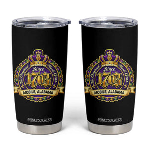 The Original Mardi Gras Mobile Alabama Since 1703 Tumbler Cup TS11 Black Print Your Wear