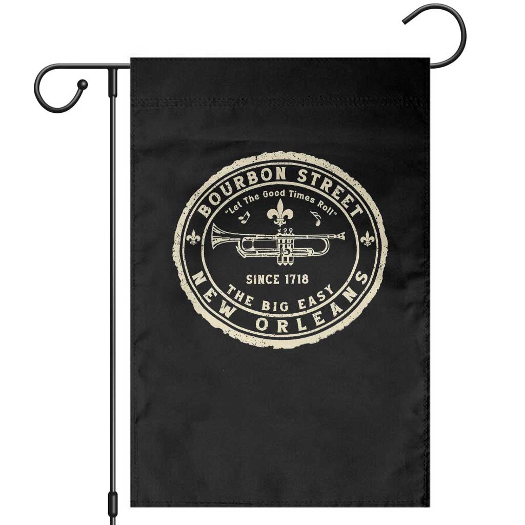 New Orleans Bourbon Street The Big Easy Garden Flag Let The Good Times Roll TS11 Black Print Your Wear