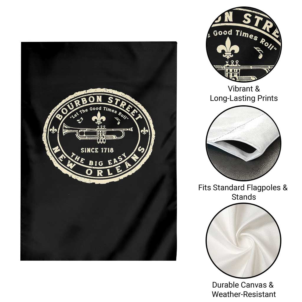 New Orleans Bourbon Street The Big Easy Garden Flag Let The Good Times Roll TS11 Print Your Wear