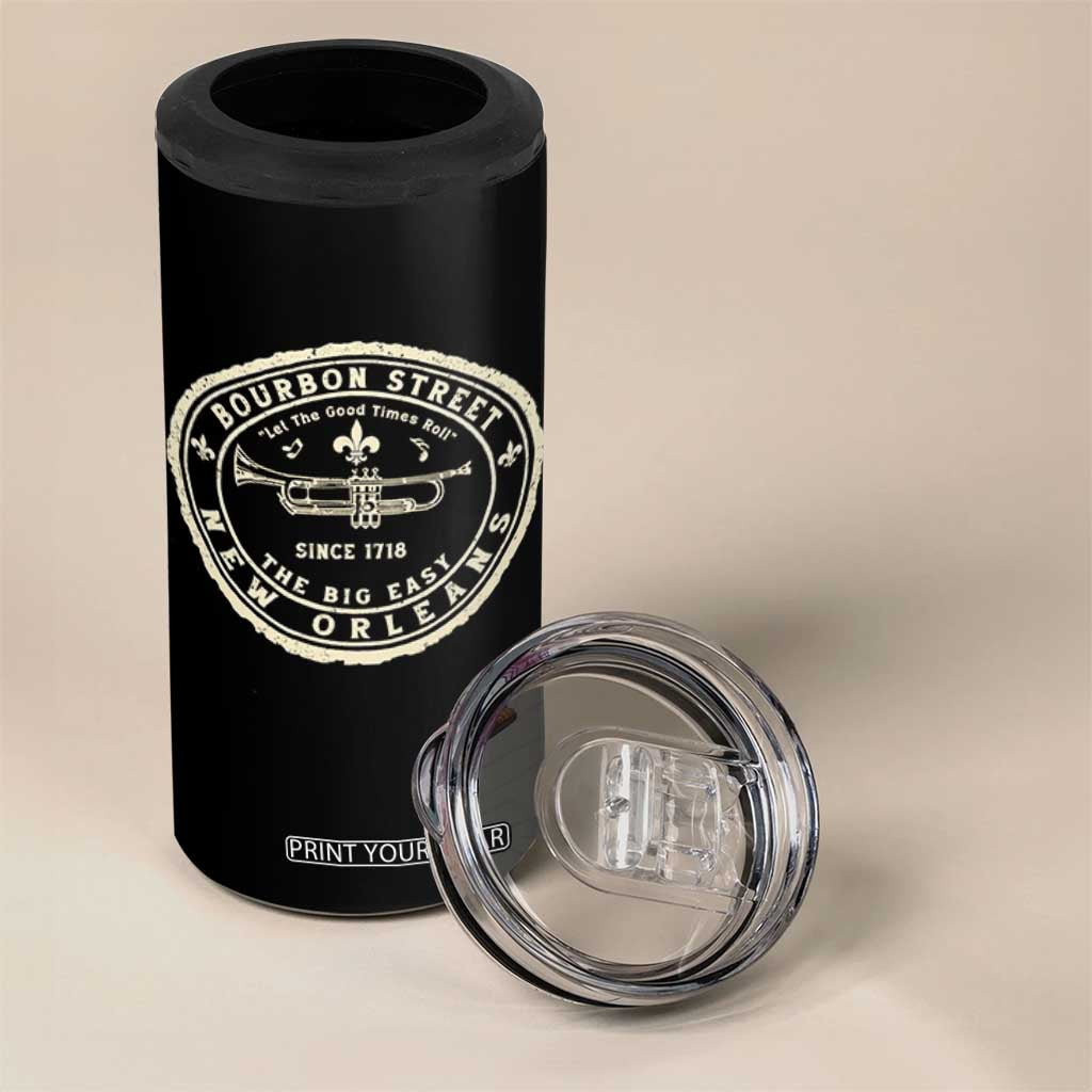 New Orleans Bourbon Street The Big Easy 4 in 1 Can Cooler Tumbler Let The Good Times Roll TS11 Print Your Wear
