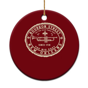 New Orleans Bourbon Street The Big Easy Ceramic Ornament Let The Good Times Roll TS11 1pc Red Print Your Wear
