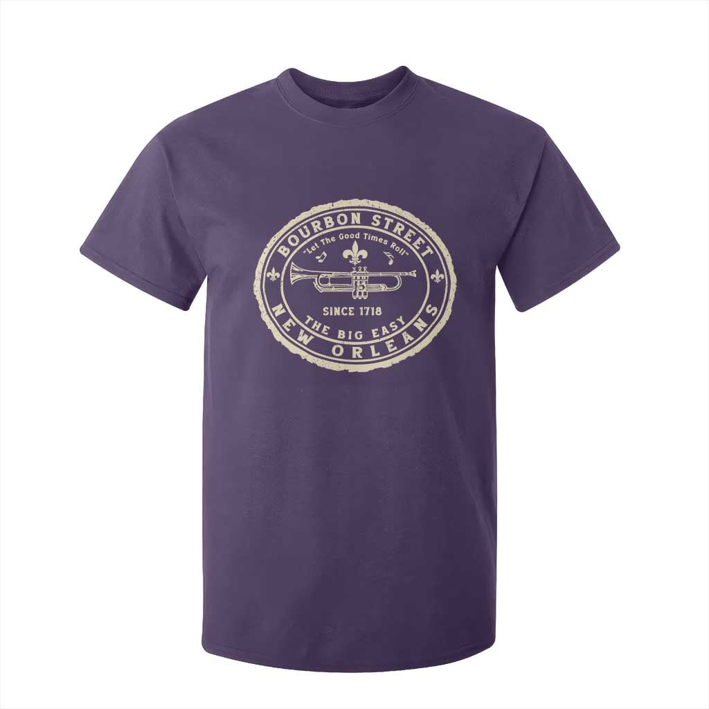 New Orleans Bourbon Street The Big Easy T Shirt For Kid Let The Good Times Roll TS11 Purple Print Your Wear