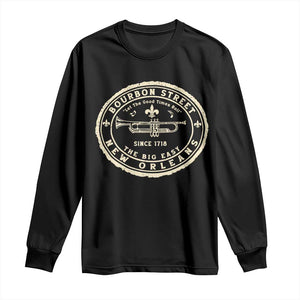 New Orleans Bourbon Street The Big Easy Long Sleeve Shirt Let The Good Times Roll TS11 Black Print Your Wear