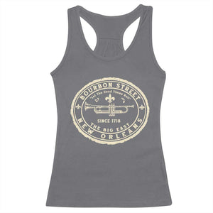New Orleans Bourbon Street The Big Easy Racerback Tank Top Let The Good Times Roll TS11 Charcoal Print Your Wear