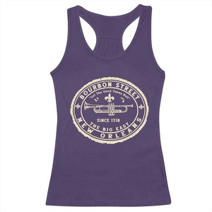New Orleans Bourbon Street The Big Easy Racerback Tank Top Let The Good Times Roll TS11 Purple Print Your Wear