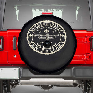 New Orleans Bourbon Street The Big Easy Spare Tire Cover Let The Good Times Roll TS11 Black Print Your Wear