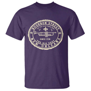 New Orleans Bourbon Street The Big Easy T Shirt Let The Good Times Roll TS11 Purple Print Your Wear