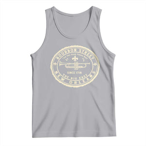 New Orleans Bourbon Street The Big Easy Tank Top Let The Good Times Roll TS11 Athletic Heather Print Your Wear
