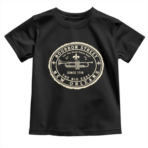 New Orleans Bourbon Street The Big Easy Toddler T Shirt Let The Good Times Roll TS11 Black Print Your Wear