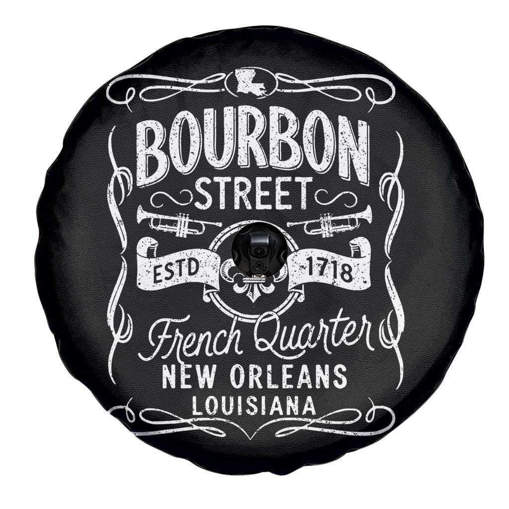 Bourbon Street French Quarter New Orleans Vintage Scrollwork Spare Tire Cover TS11 Print Your Wear